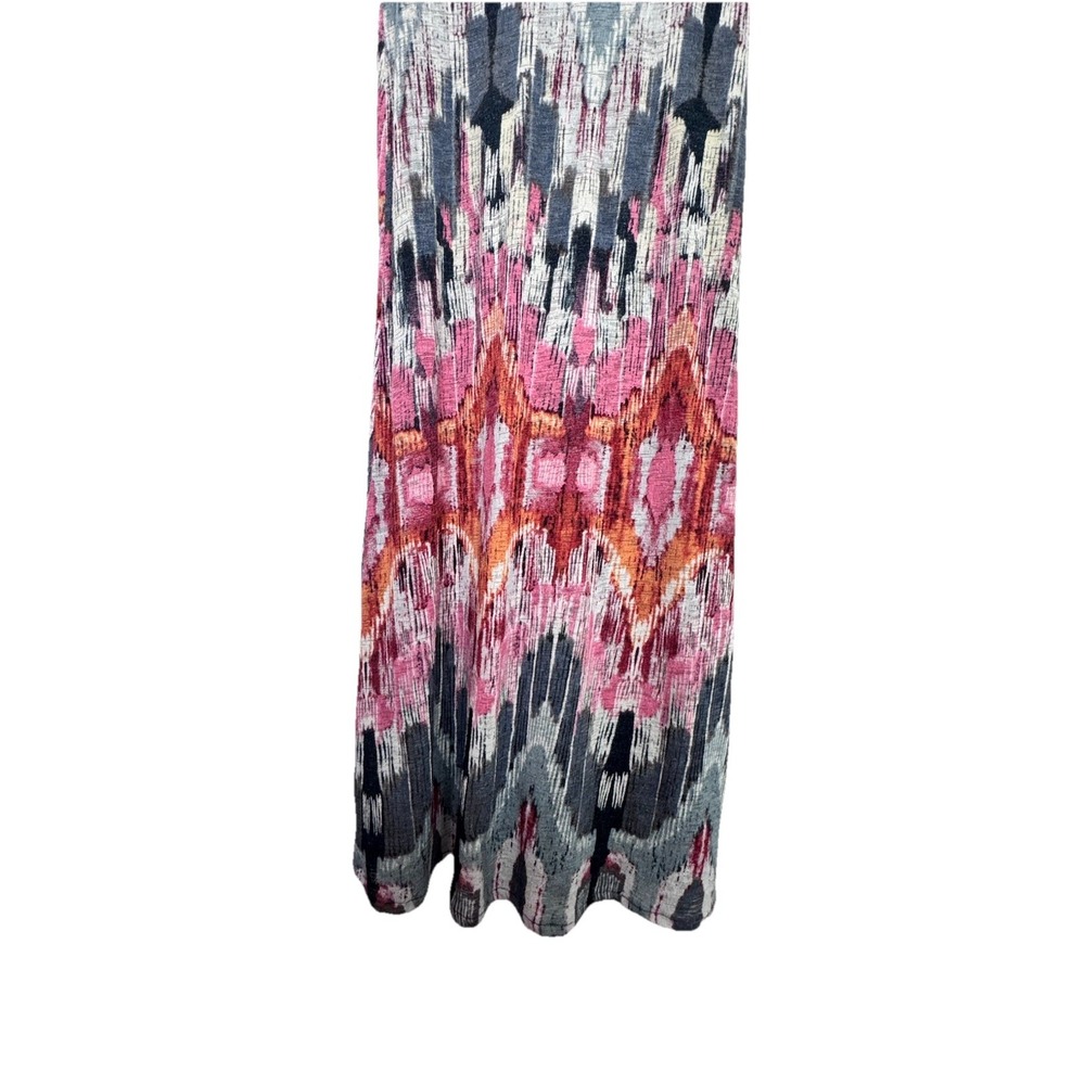 Anthropologie Vanessa Virginia Boho Ikat Maxi‎ Skirt Smocked Waist Size S Lined - Picture 4 of 15